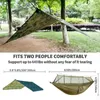 Camp Furniture Portable Camping Tourist Hammock Tent Voyage extérieur Jardin suspendu Mosquito Net Hamacs Swing Wiht Awnings imperméables