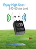 1200 Mbps Mini USB Wi -Fi Network LAN LAN Karta PC WiFi Dongle Dual Band 24G5G bezprzewodowy odbiornik Wi -Fi Laptop9049159