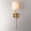 Wandlampen Amerikanische Landlampe Einfacher Retro Kupfer Wohnzimmer Schlafzimmer Nachtirgang Balkon Hintergrund