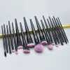 Kits Karsyngirl 18pcs Ultra weiche markierte rose rote schwarze Make -up -Pinsel Set dichter Haare Rosenrosa Make -up -Pinsel mit Fundamentpinsel