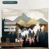 Tapestries Landscape Forest Background Cloth Fashion Home Simple Atmosphere Decoration Supplies Hanging Living Room Bedroom Tapestry