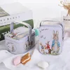 Weiße Kaninchen -Toffee -Dose kleine Koffer Aufbewahrung din Metall Süßschachtel Geschenk