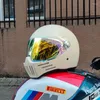 Motorradhelme ORZ-728 Retro Helm ABS Light Cruiser Vollgesichts Motorrad Deckung DOT zugelassener Casco Moto für Männer und Frauen