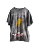 Benutzerdefinierte hgigh -Qualität Streetwear Vintage Y2K Siebdruck Plus Größe Runde Nackenmenschen T -Shirt