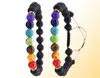 2019 10PCLOT NIEUW 7 chakra armband mannen zwarte lava genezing balans kralen reiki boeddha gebed natuursteen yoga armband voor vrouwen4152582