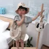 ショーツ韓国日本スタイルカジュアルボーイズデニムロンパー夏新生児幼児の男の子の女の子ポケットサスペンダーショーツ幼児用服装