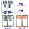 サムスンM51 M62 F62 M23 M52 M53 5G M236B M536ミドルフレームリアベゼルプレートシェルダーハウジング交換部品の新しい