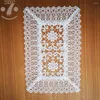 Таблицы коврики 1lot/3pcs 30x45см Элегантный белый цвет пастырский стиль Полово вытекает