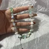 Hänge halsband koreanska kristallblomma kärlek halsband för kvinnor 2024 trendig pärlkokare y2k smycken tillbehör