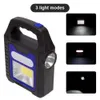 New Portable Solar Lantern COB LED Work Lamp Torch Power Bank Waterproof USB Rechargeable Outdoor Camping Emergency Spotlight