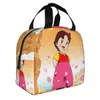 Anime Heidi Girl of the Alps Lunch Box Leakproof Cooler termiczne jedzenie izolowane Heidi Peter and Grandpa Lunch Bag for Women Kid