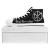 Повседневная обувь Dead Rock Band Kennedys High Caffice Sneakers Mens Mens Womens Teenger Canvas Sneaker Pare Custom Shoese White