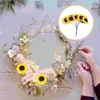 Decorative Flowers Simulated Sunflower Fake Artificial DIY Wedding Gift Romantic Decoration Simulation Favors