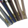 Meetee 2/5/10Pcs 5# Metal Zippers Open-End Zipper 40/50/60/70/80cm Sewing Zips for Backpack Purse Jacket Repair Kit Material