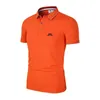 Camicie da golf estate uomini casual polo maniche corte traspirabili a secco rapido j lindeberg indossare maglietta sportiva 240401