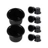 Black Candle Holder Set Round Metal Desktop TEA FILLES CHANGUE POUR LES FOURSEMENTS DE MEILLE