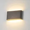 Vägglampor 6W 12W LED-lampa utomhus vattentät trädgårdsbelysning Aluminium AC86-265V inomhus sovrum vardagsrum trappor ljus