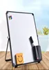 Erasable Magnetic Whiteboard Desktop Message Board Reusable Stand Mini Easel withwithout Clip for School Office 2011161900794
