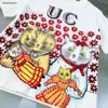 New baby T-shirt kids designer clothes summer girls Short Sleeve Size 100-150 CM Flower Cat Pattern boys tees child tshirt 24April