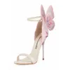 Merk Borduurhoek Vleugel Sandalen voor dames Sophia Webster Stilettohak Dames Zomer s met doos5499286