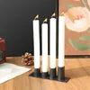 Kandelhouders 2024 Smeedijzeren zwarte metaalhouder Candlestick Stand Decoratie voor slaapkamerkamer Dormitory