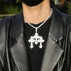 Chaînes Le collier pendentif cross bling king 3pcs