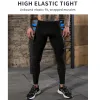 Pantalon Lovmove Spandex Camouflage Pantalon Running With Pocket Man Compression Pant Men Leggings Gym Papt de survêtement