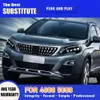 Voor Peugeot 4008 5008 LED-koplamp Montage 17-21 Daagtocht Lichtstroom Turn Signal High Beam Angel Eye Projector Lens Voorlamp