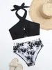 Swimwear's Swimwear Cross Cross Bandage Bikini Bikini High Tree Swimsuit Switch Out Chains Sexy Vacate Women Weep Two Piece Beach Bareding Sude