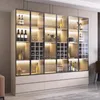 Lyx enkel bar glas display moderna skåp vin skåp vardagsrum vin rack anpassad whisky stojak na wino hushållsartiklar