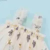 Robes de fille Robe de paillette de fête princesse pour les bébés filles étoiles sans manches en manche