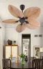 High Quality Manufacture Factory Natural Breeze Palm Leaf Fan Blades 220V Remote Control Ceiling Living Room5696204