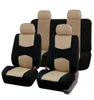 Capas de assento de carro em conjunto em BEIGE BLAT BRONT traseira traseira Bancada Universal Van SUV A4 B8 Acessórios Automóveis de Auto
