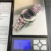 TICWATCH PROブランドクォーツ手首の女性用クリスタルメタルスチールバンド男性のための時計