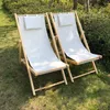 Vaste houten strandstoel lounger ligstoel vouw canvas stoel dutje stoel buiten draagbare silla pliesbare buitenmeubels wkoc