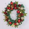 Decorative Flowers Indoor Outdoor Wreath Festive Flower Christmas Indoor/outdoor Garland Decoration For Front Door Window Wall Holiday Gift