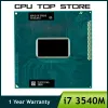 CPUS CORE I7 3540M SR0X6 3,0 GHz Utilisé Dualcore Quadthread Ordinkpop Processeur de carnet CPU 4M 35W SOCKET G2 / RPGA988B