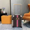 2024 luggage Fashion unisex Luggage Rod Rotary universal wheel tweed suitcase