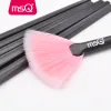 Shadow MSQ 15pcs Makeup Bruse Set Professional Foundation Pourse Power Tears Tears Team Fan Fan Make Up Brushs Kit Plastics Ручка Синтетические волосы