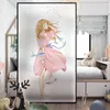 Fönsterklistermärken jelnln girly mönster elektrostatisk frostat film vardagsrum sovrum flicka bröllop skjutdörr glas