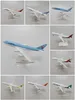 16 cm coreano Boeing B747 Airbus A380 Jeju Jin Tway Boeing B737 Seoul Busan Asiana Airbus A320 A380 Aereo Diecast Aereo 240328