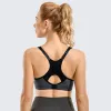 Bras Sports Bra Women Womenwicking High Impact Ridurre il rimbalzo leggermente imbottito a pieno supporto Racerback sottoposta a filo per l'imssiccio