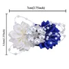 装飾的な花の花嫁花嫁の花嫁介添人手首cor弾性ブレスレットラインストーンパールディーシスターズグループウェディングサプライSW049 D DHUXM
