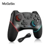 Gamepads mcgesin gamepad construindo giroscópio joystick wireless bluetooth switch controlador para console pro com sensor 6axis