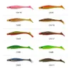 Esfishing Hog Shad 100mm 125 150 200 mm zee visserij siliconen wobbler zachte aas peddelstaart pesca kunstmatig lokmiddel 240401