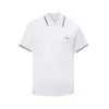 Hoge versie CL Home Letter Borduurd poloshirt voor koppels modieus los passend noodlijdend t-shirt met korte mouwen