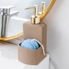 Liquid Soap Dispenser Ceramic Lotion Bottle Household Portable Bathroom Shower Gel Shampoo Facial Cleanser Dispensing