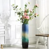 Vazolar Zemin Vazo Oturma Odası Çiçek Düzenleme Süs Dekorasyon Ekran Büyük Boyut El Giriş Yüksekliği