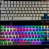 Accessoires 104 touches Pudding Keycaps Profil OEM Profil Double Shot PBT Backlight Keycaps pour le clavier de jeu mécanique Cherry MX Switch