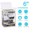 Caixa de protetor de 6 polegadas para figuras de vinil Pop Funko Exibir caixa de casca de plástico transparente de animais de estimação Pacote de armazenamento de janela de espessura de 0,5 mm